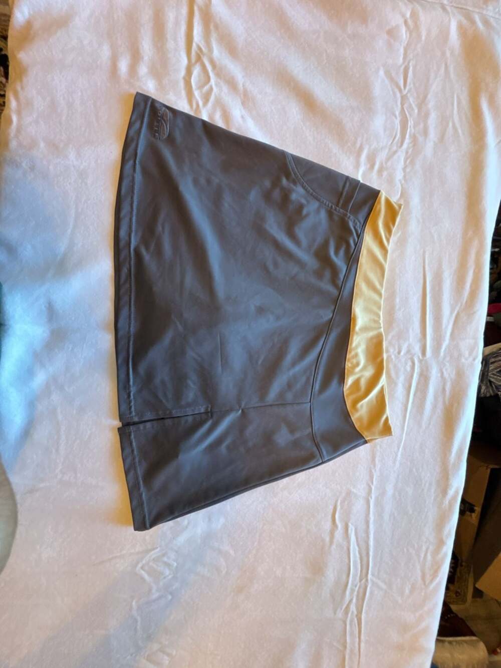 Solite Athletic Skort Gray Yellow